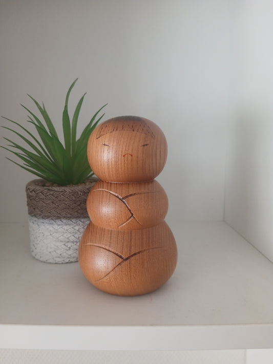 Exclusive Sosaku Kokeshi By Kato Tatsuo (1940-)