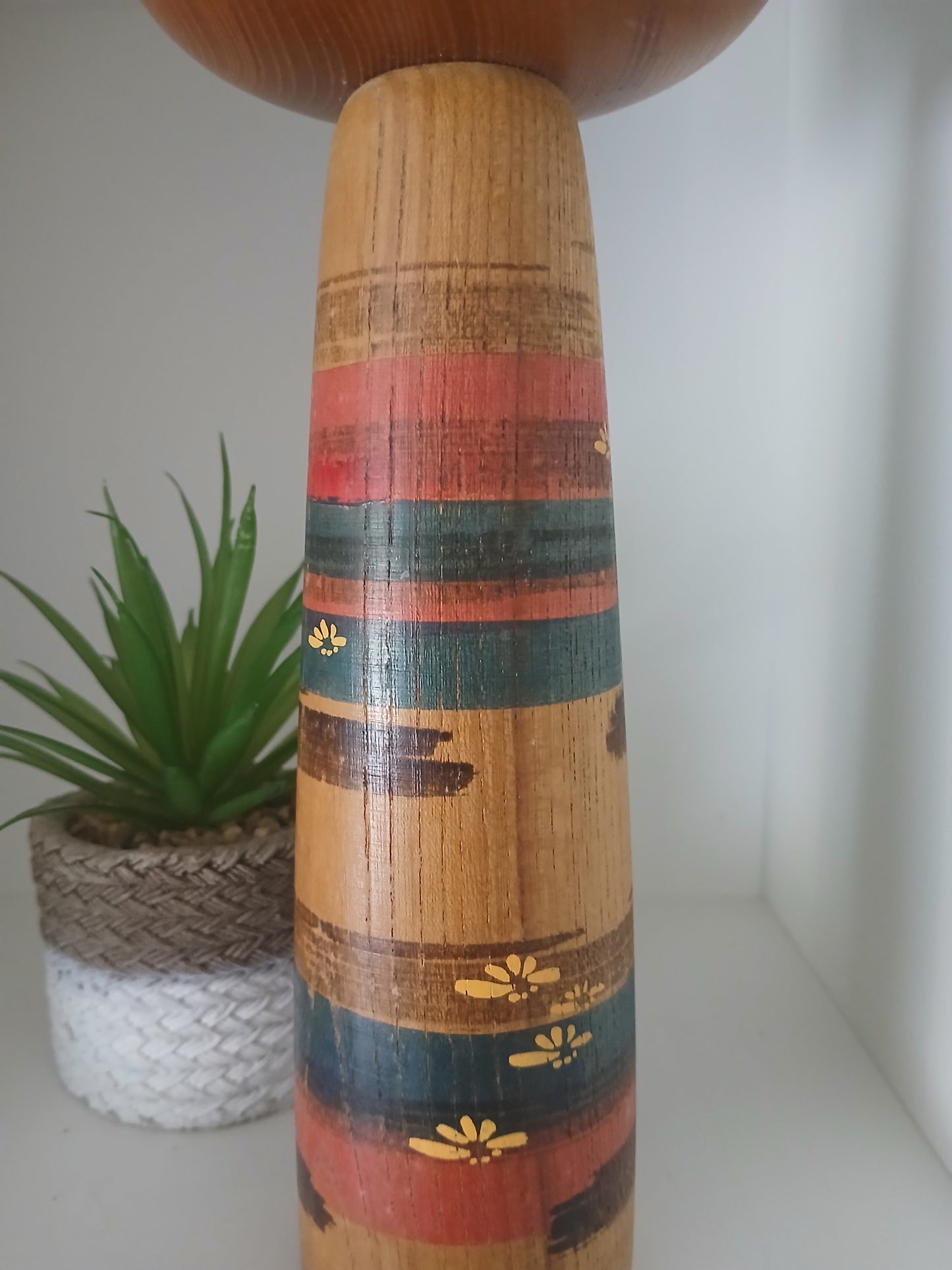 Big vintage creative kokeshi made by Sanpei Yamanaka (1926-2012)
