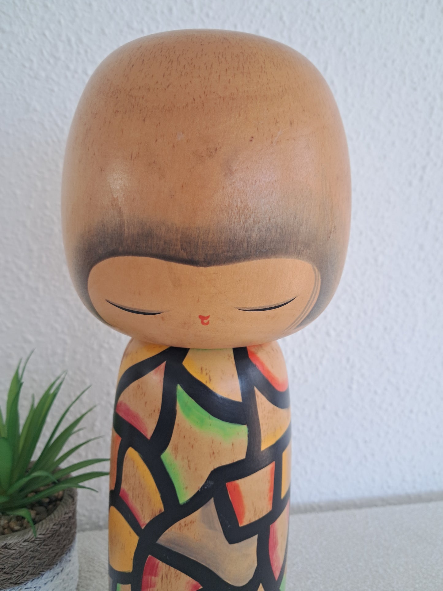 Exclusive BIG Sosaku kokeshi made by Yuji Kwase (1938-)