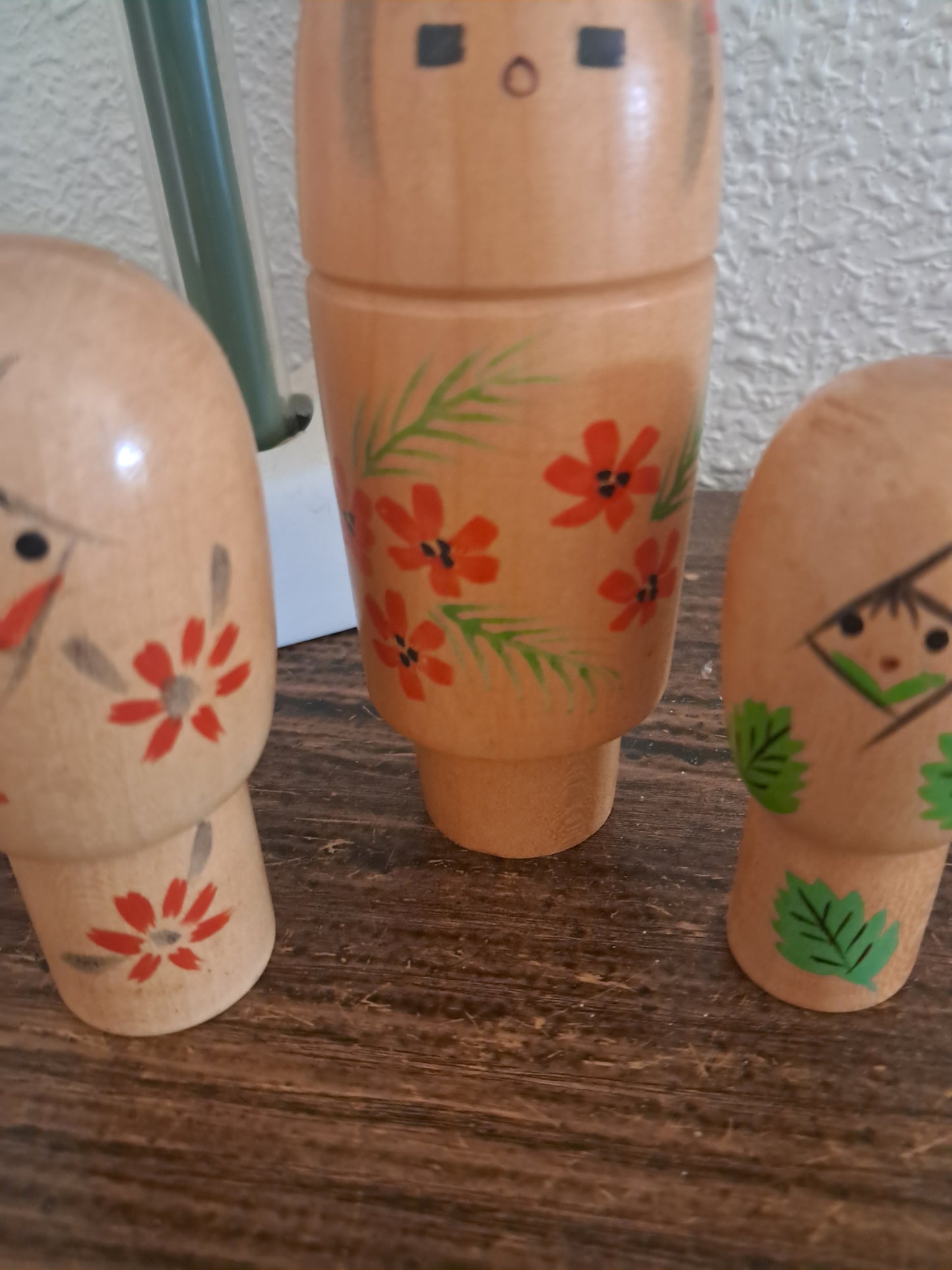 Cute set off 3 sosaku kokeshi