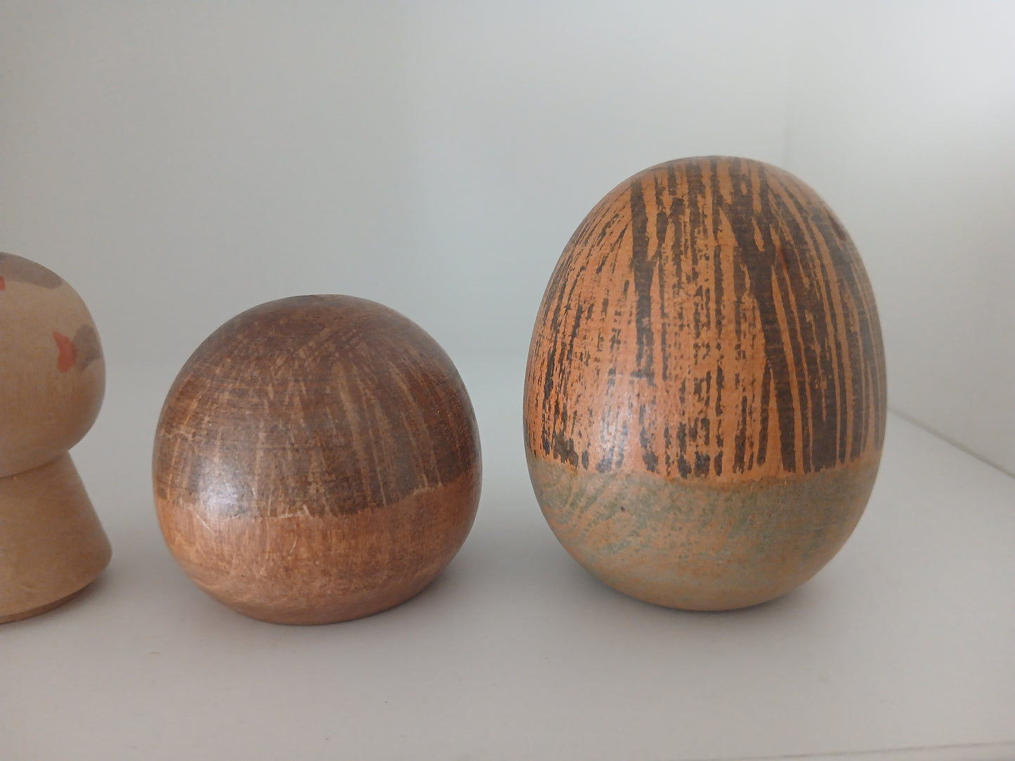 2 sets of vintage creative kokeshi by Yamanaka Sanpei