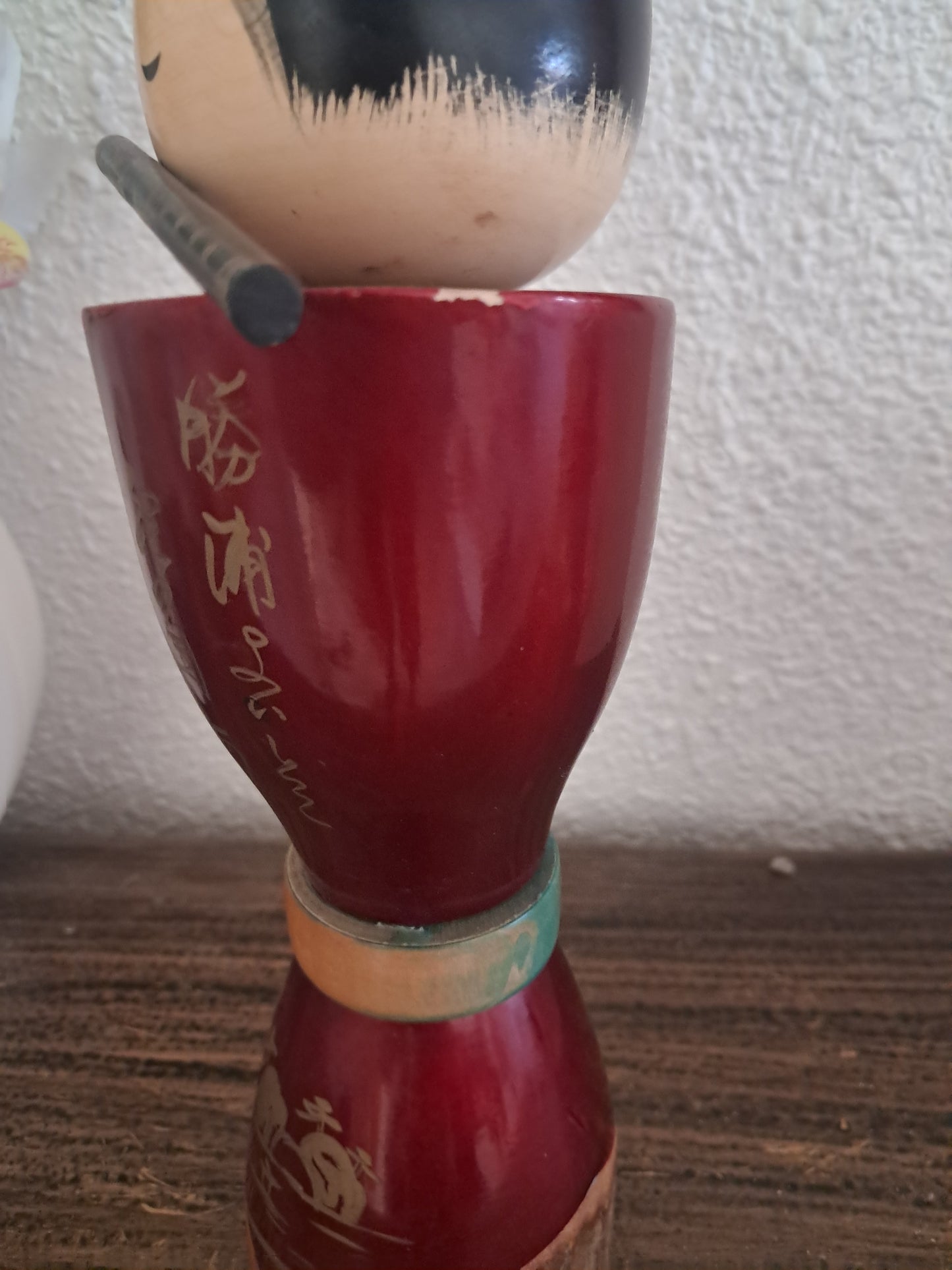 Beautiful vintage creative kokeshi made by Takahashi Tasturo