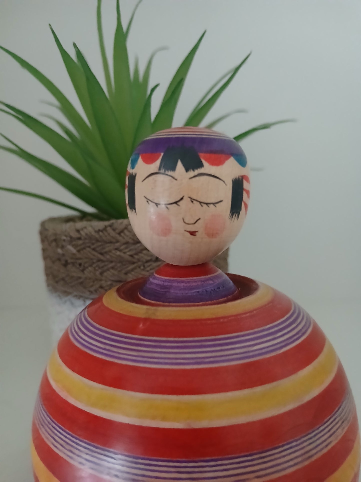 Vintage Ejiko kokeshi by Kamata Bunichi
