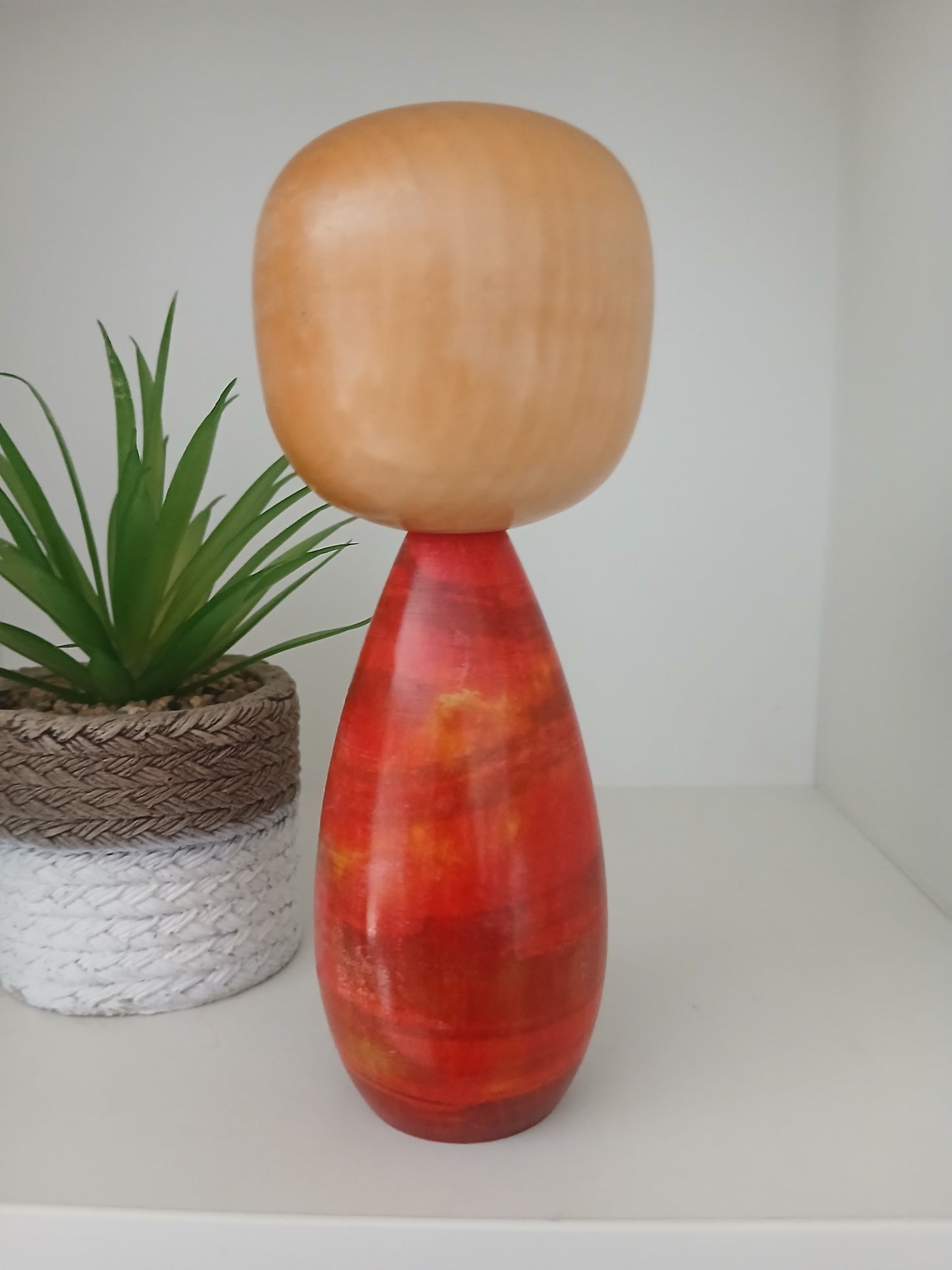 Rare Sosaku kokeshi by Takahashi Akinori (1957-)