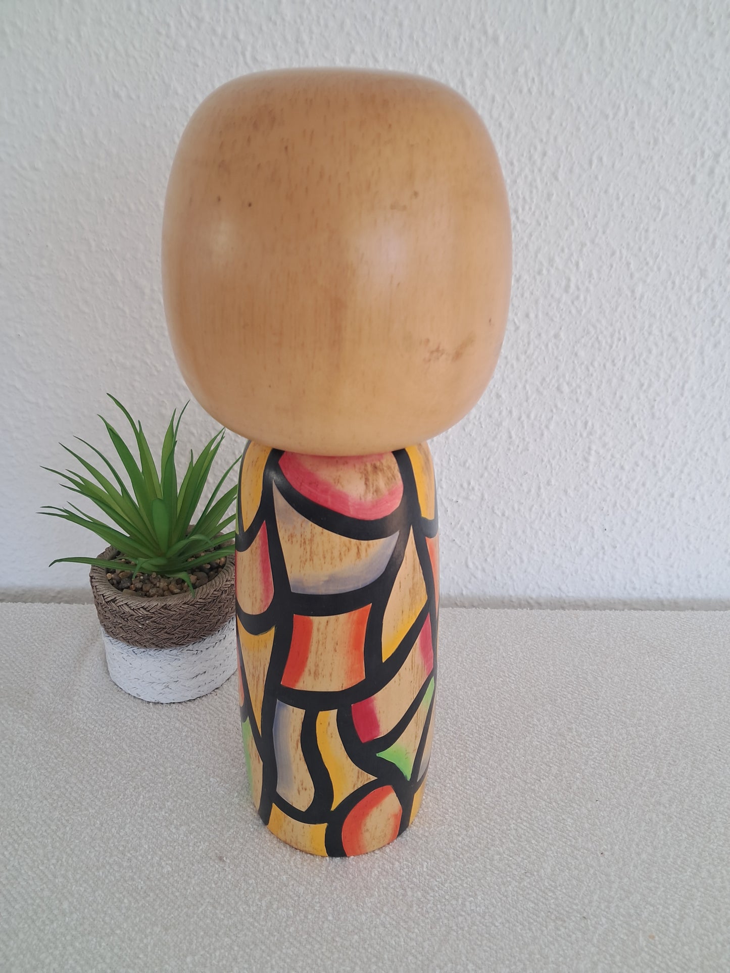 Exclusive BIG Sosaku kokeshi made by Yuji Kwase (1938-)