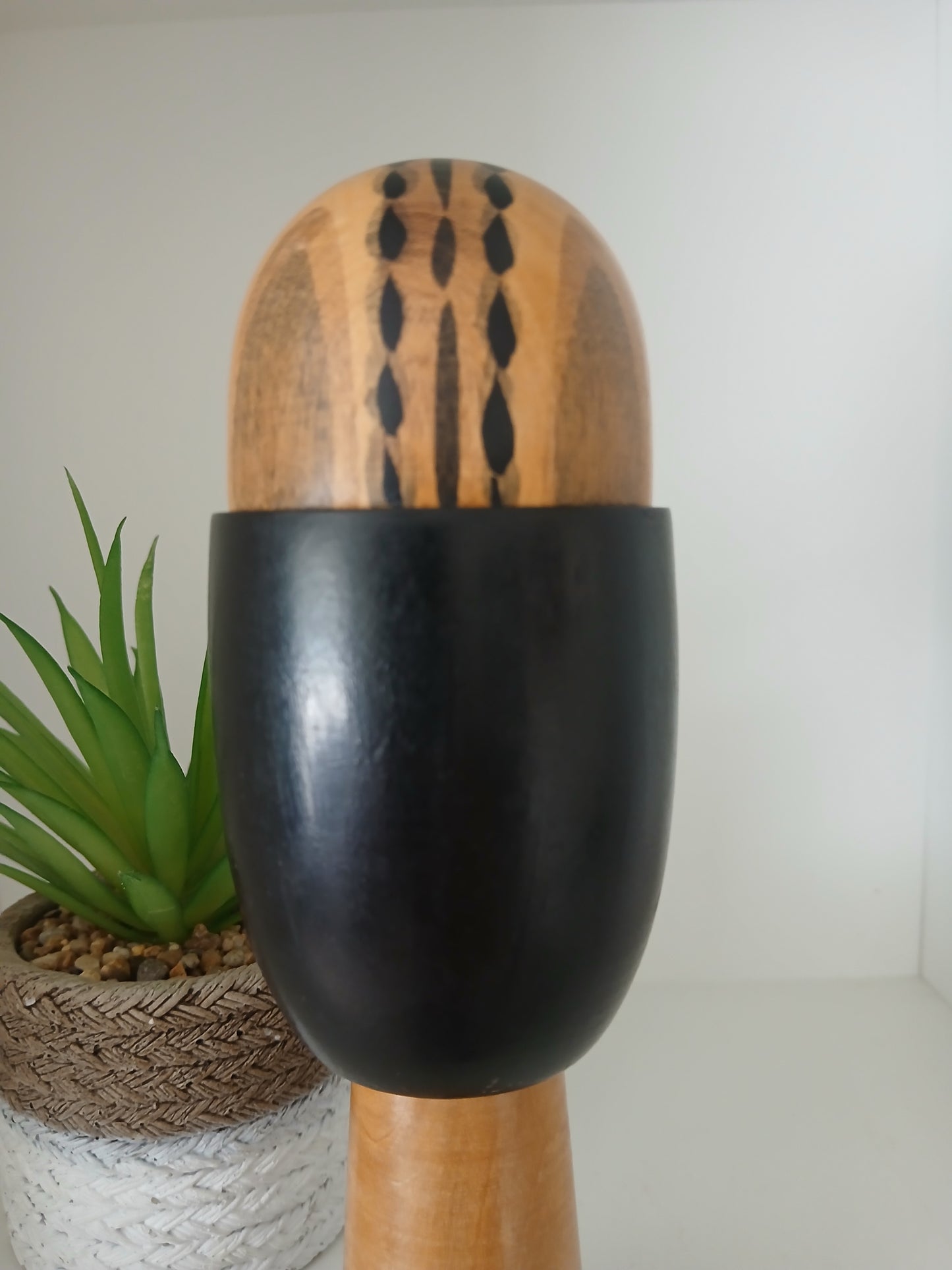 Rare creative kokeshi by renowned artisan Ikuyoshi Yokozuka