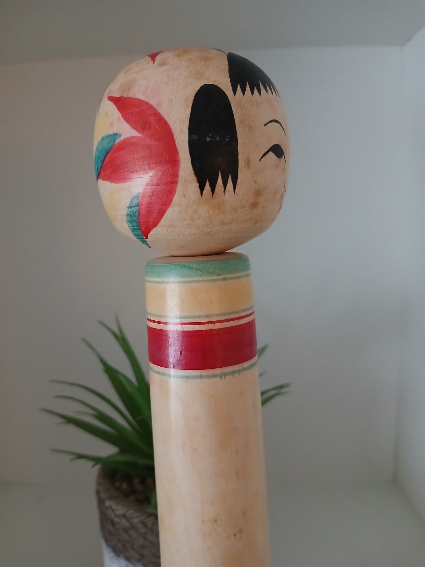 Vintage traditional Nanbu kokeshi by Sasaki Kakuhei
