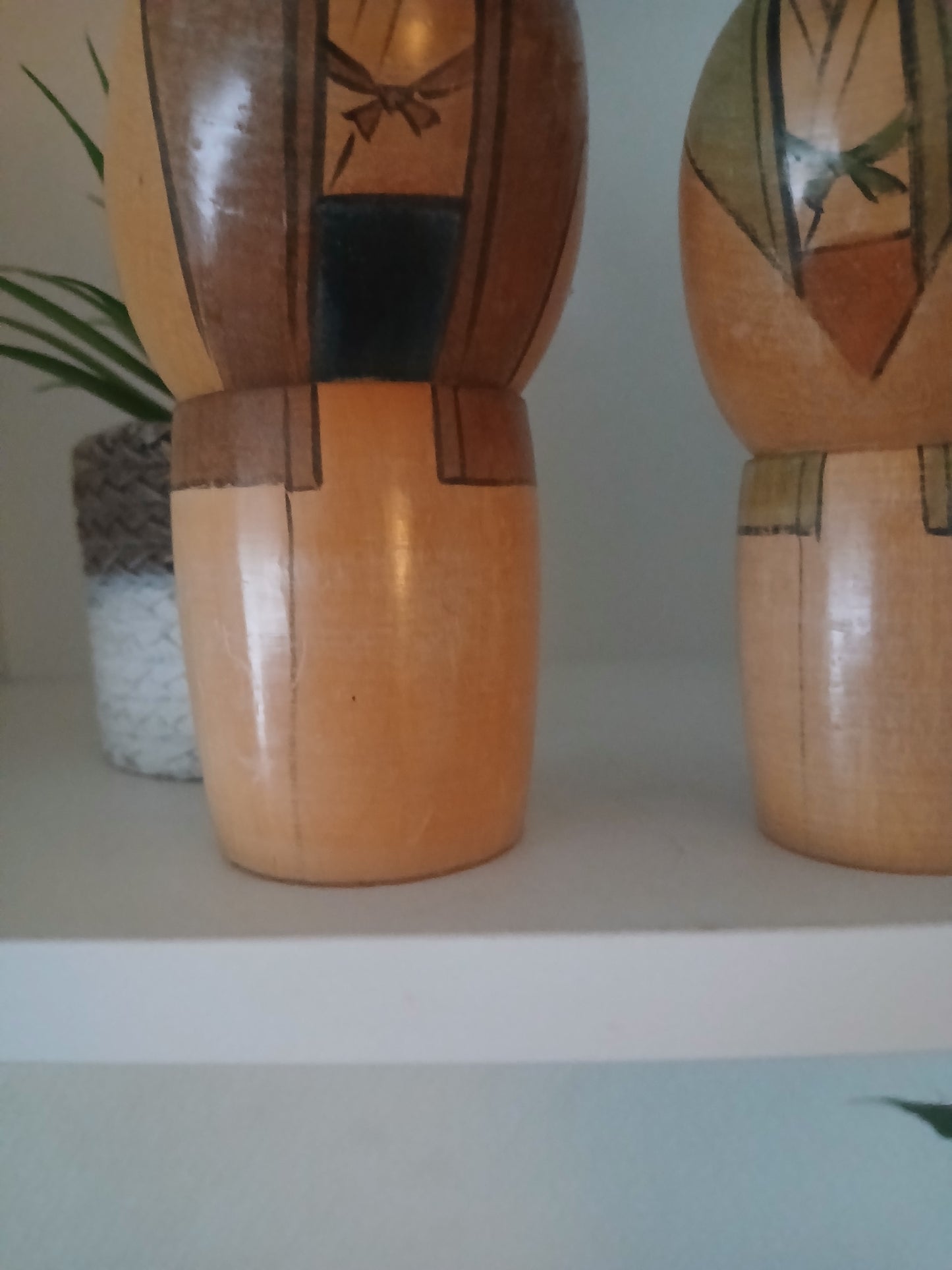 Vintage set Sosaku Kokeshi of elderly couple