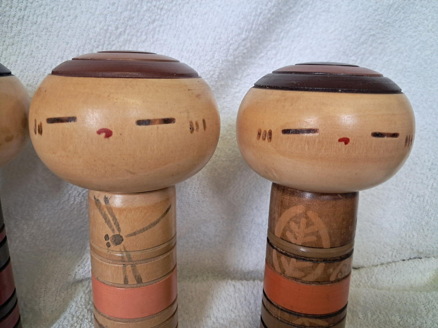 Rare Vintage 4 season kokeshi by Sanpei Yamanaka (1926-2012)