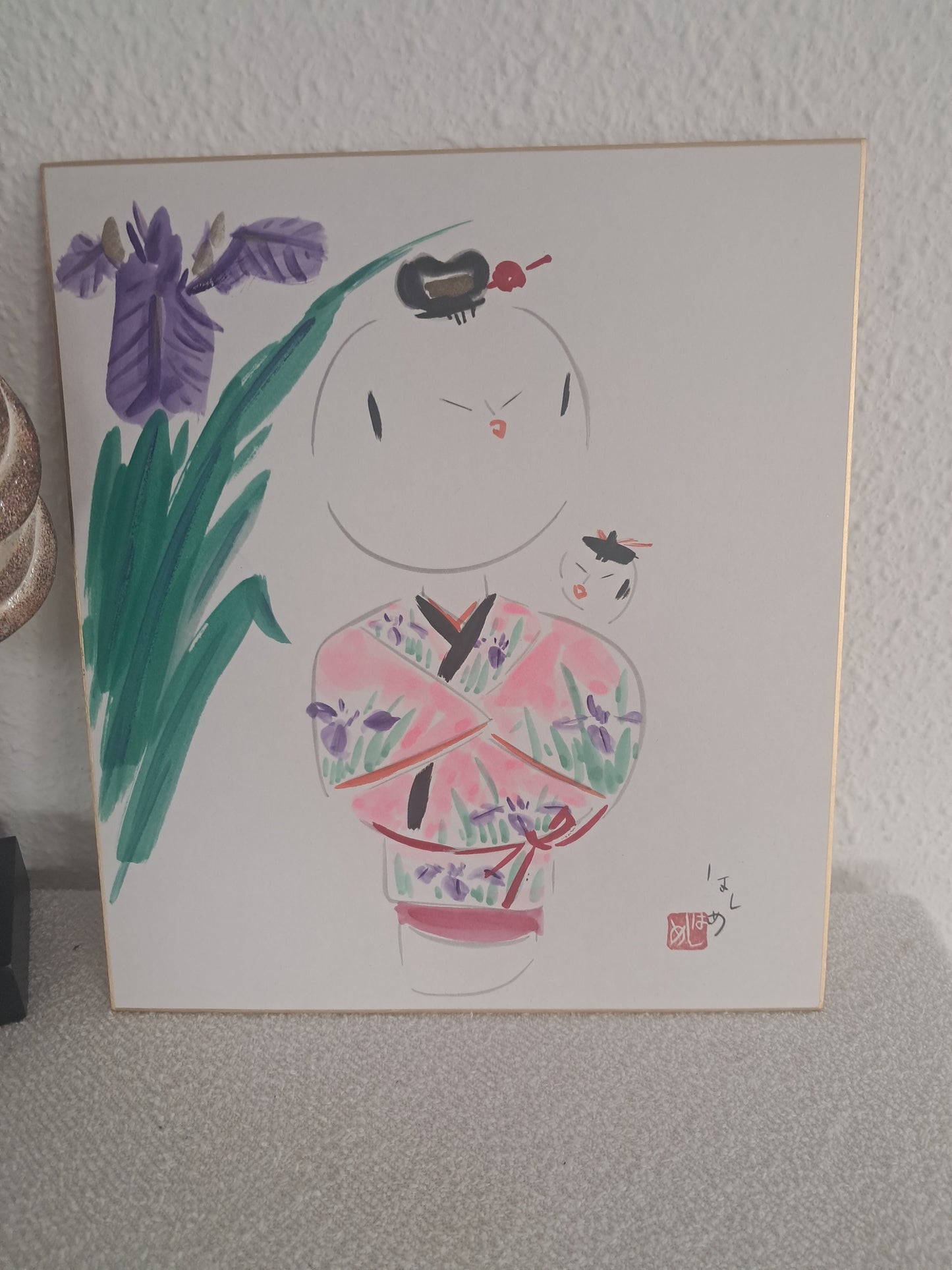 Rare Vintage painting by Prime minister award winner Hajime Takahashi (1918-2002)