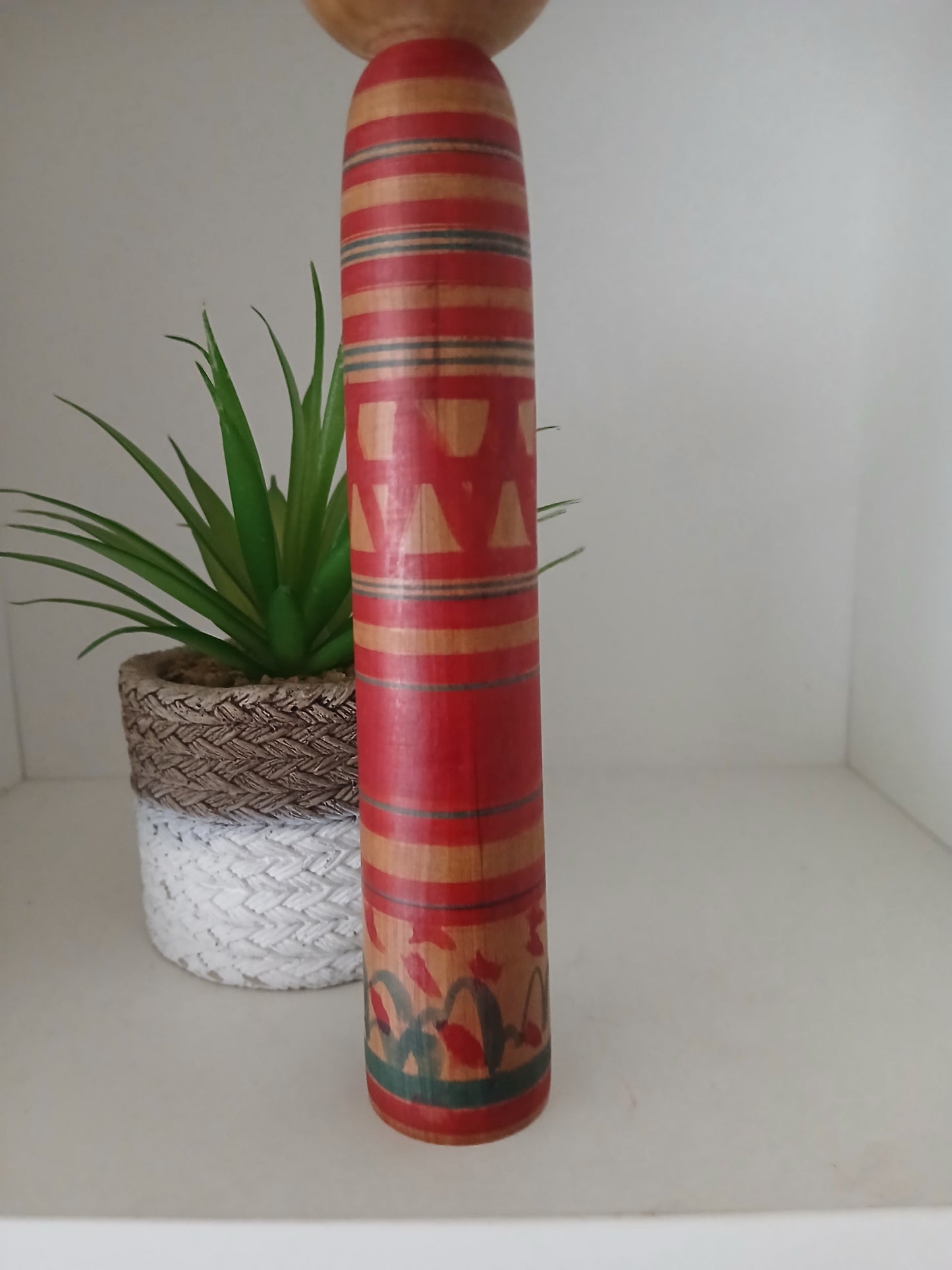 Vintage traditional Tsuchiyu kokeshi by Abe Katsuhide (1924-2000)