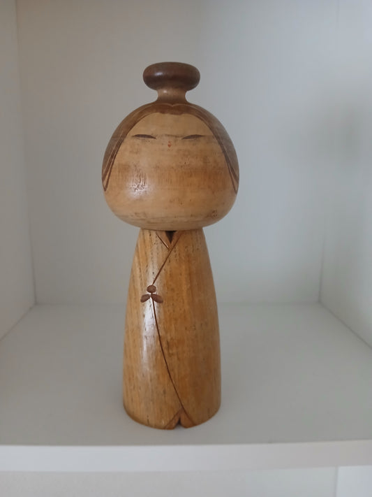 Vintage creative kokeshi by Issetsu Kuribayashi (1924-2011)