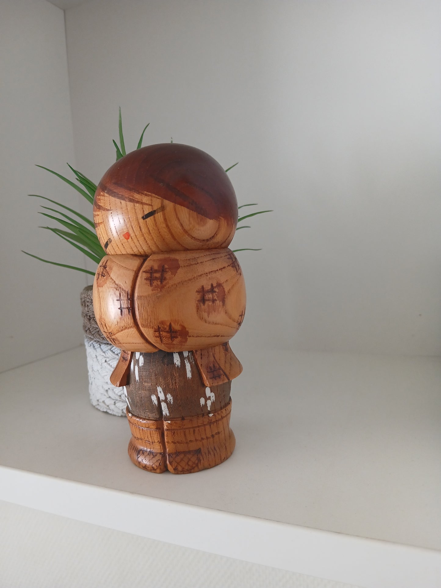 Rare Vintage Sosaku Kokeshi by Aoki Ryoka (1931-) 