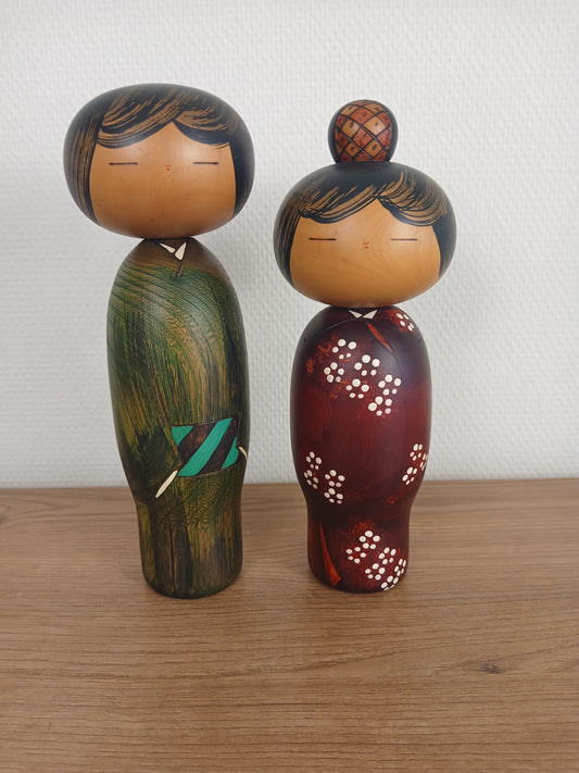 Vintage sosaku kokeshi by Usaburo Okamoto (1917-2009)