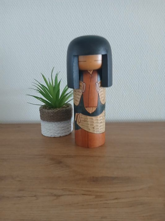 Vintage Gumma Kokeshi By Kisaku