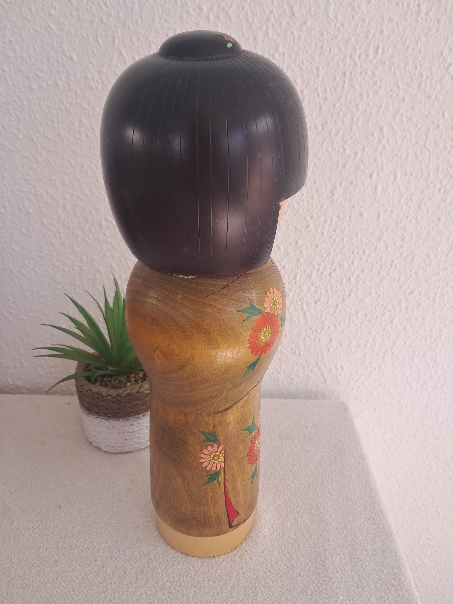 Rare Exclusive creative kokeshi by Kishi Sadao (1932-1998) - XL 35cm