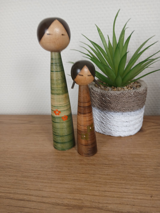 Lovely set creative kokeshi - Mother and child