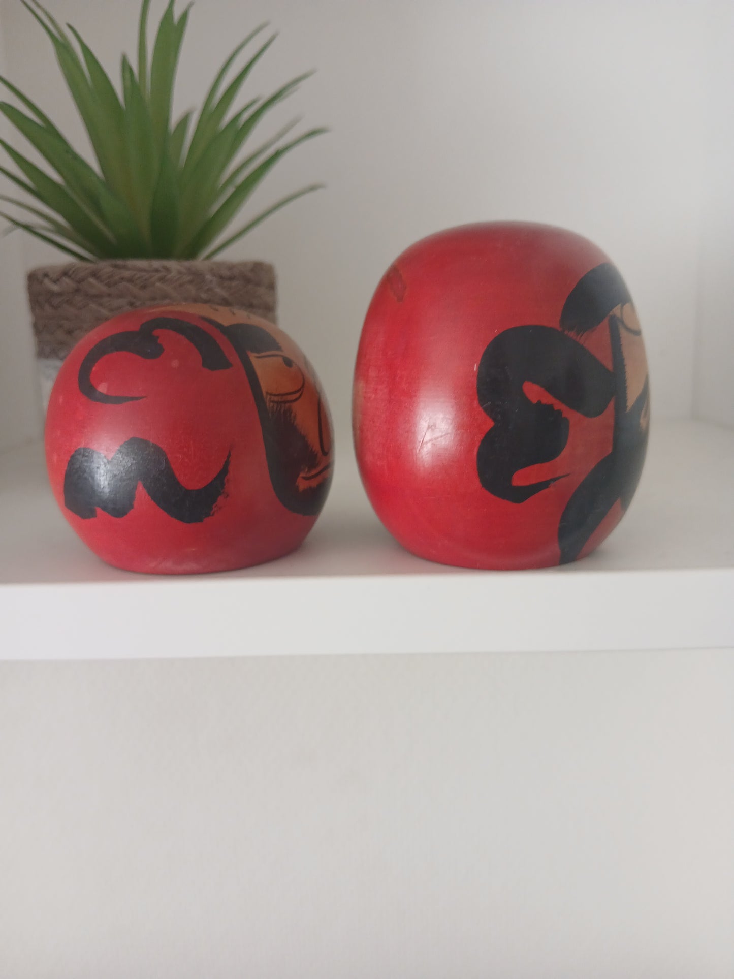 Vintage set Daruma kokeshi