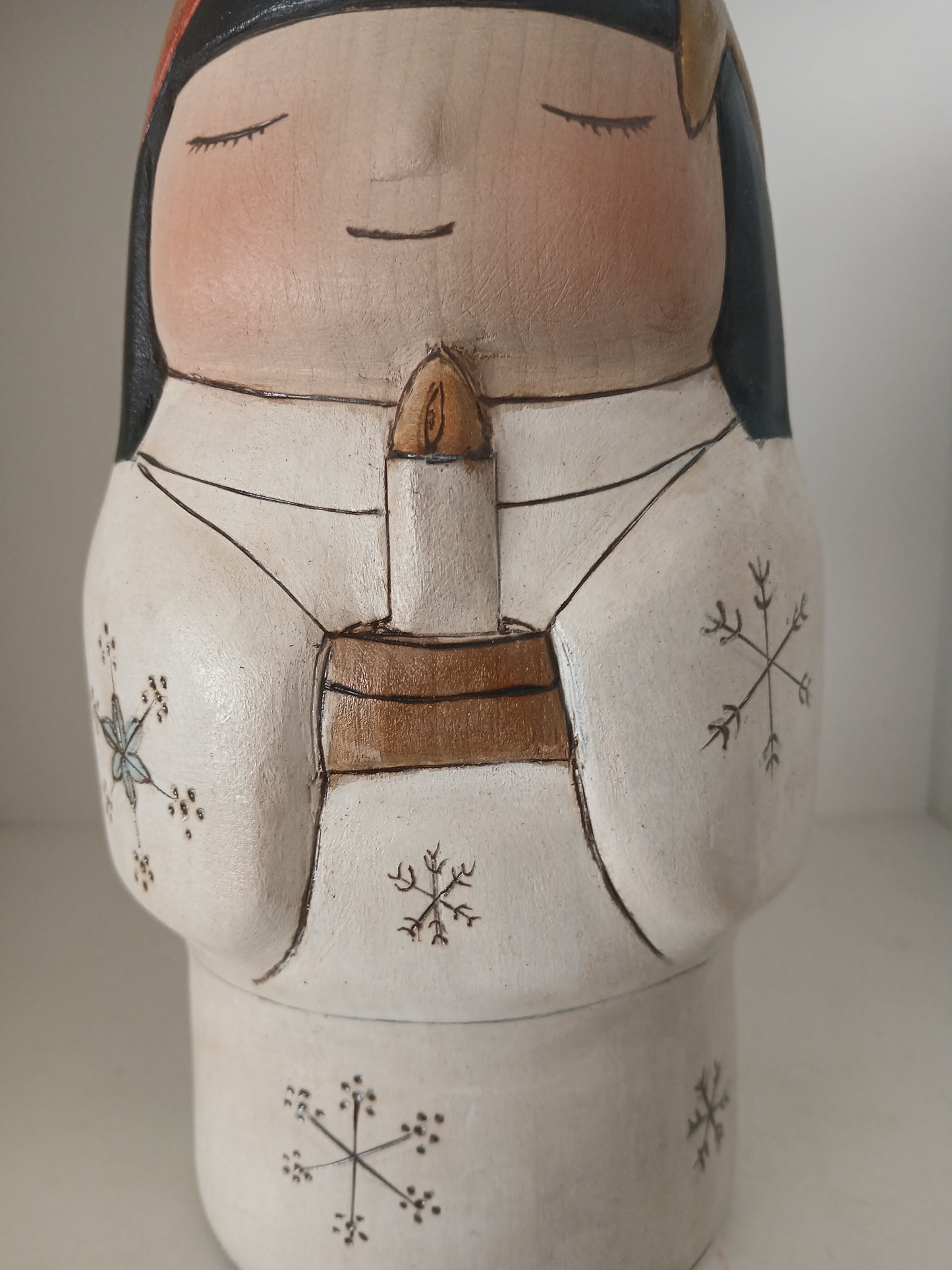 Exclusive creative kokeshi by Yuko Yamazaki - Christmas serie 2025