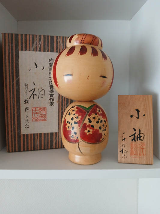 Rare Vintage Creative Kokeshi By Kano Chiyomatsu (1935-)