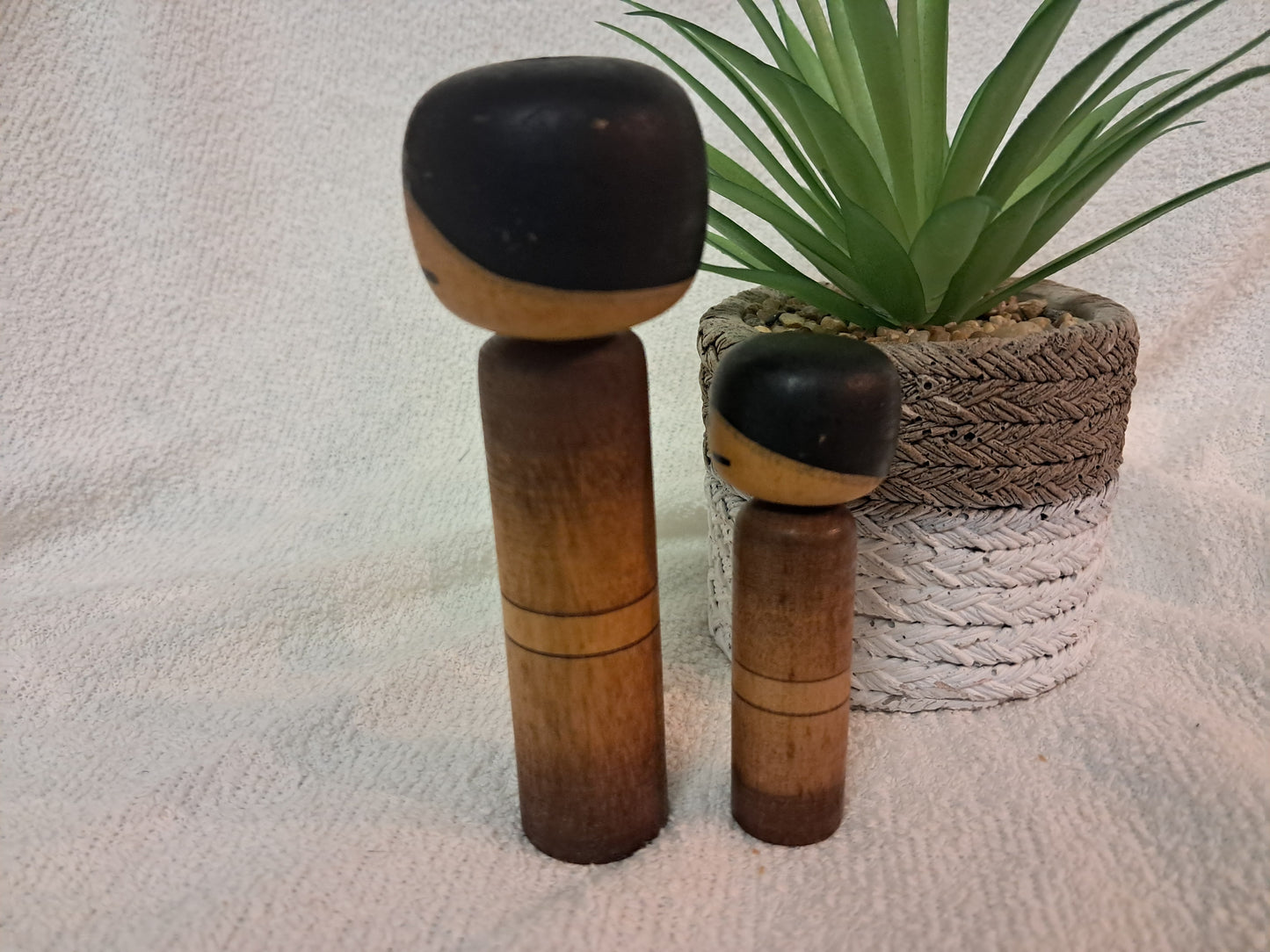 Rare Vintage set creative kokeshi by Hideo Ishihara (1925-1999)