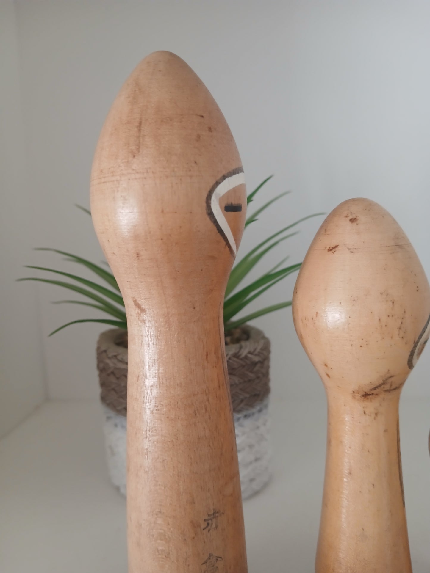 Vintage set of 3 creative kokeshi by Isamu Yamakawa