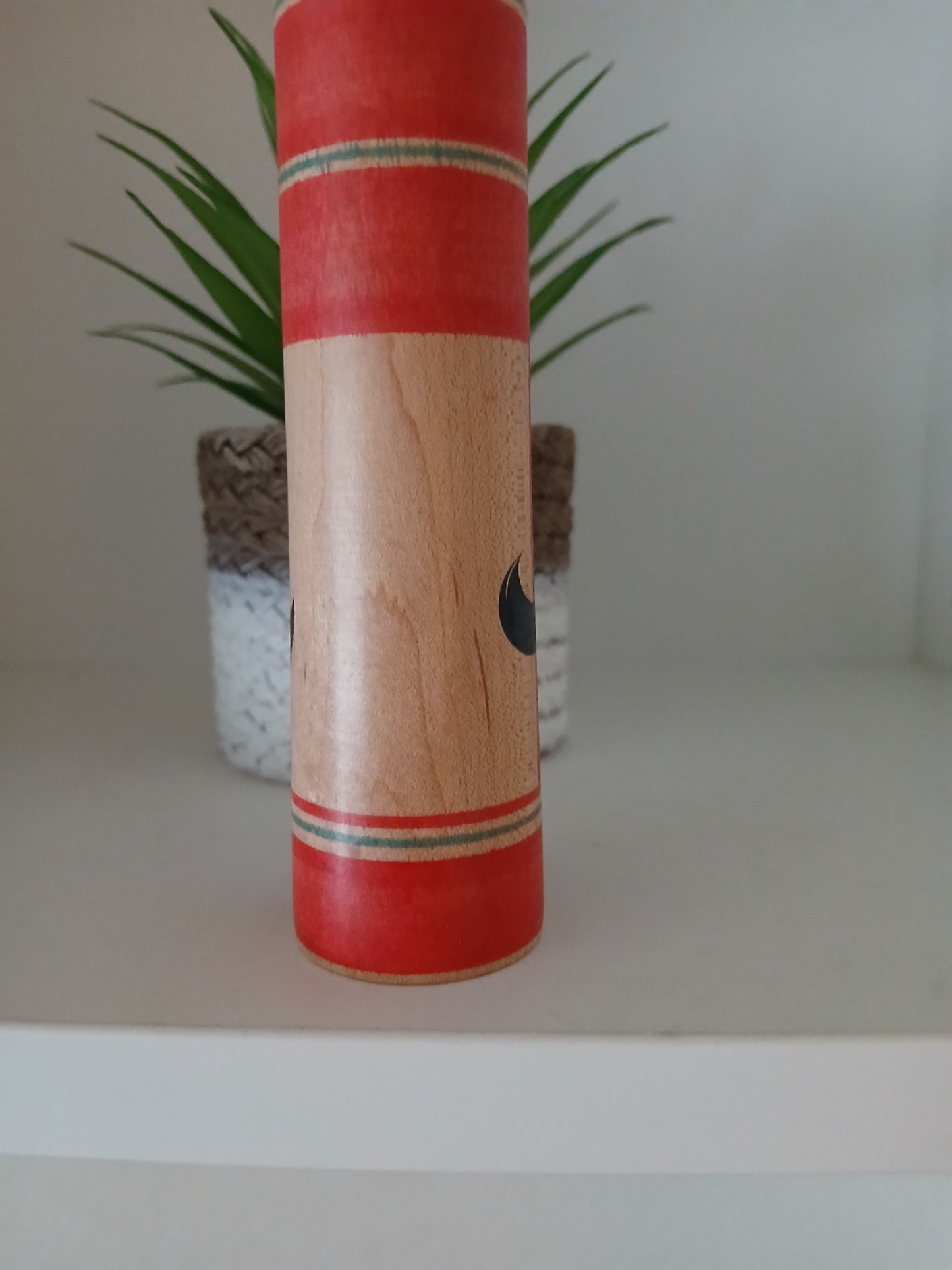Vintage traditional Tsugaru kokeshi with Daruma