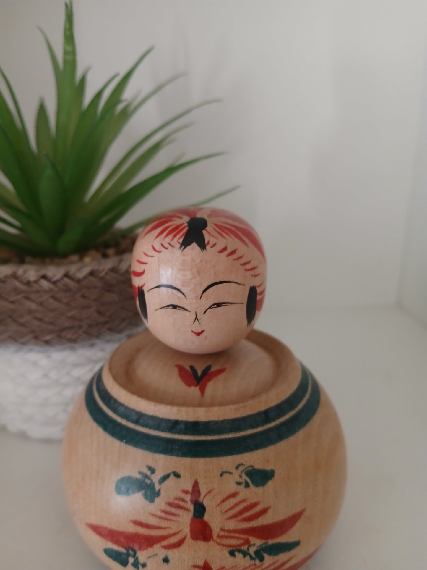 Vintage traditional Ejiko Kokeshi by Masahiro Sato (1938-)