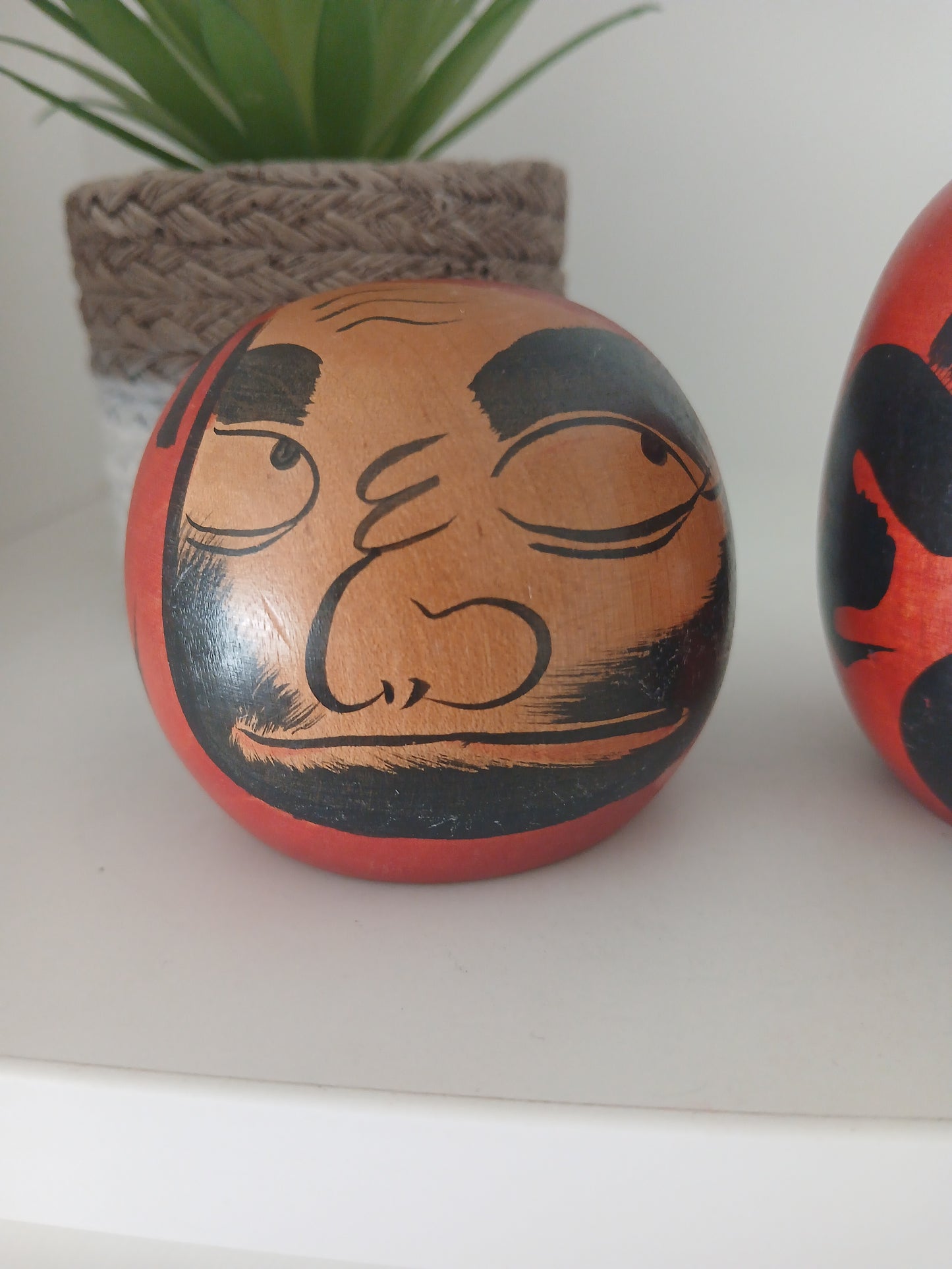 Vintage set Daruma kokeshi