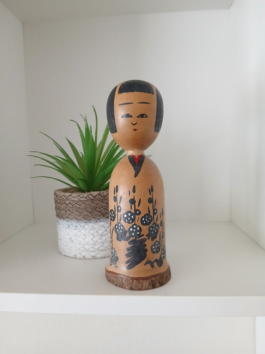 Vintage traditional Kijiyama Kokeshi by Sasaki Haruo (1931-2017)