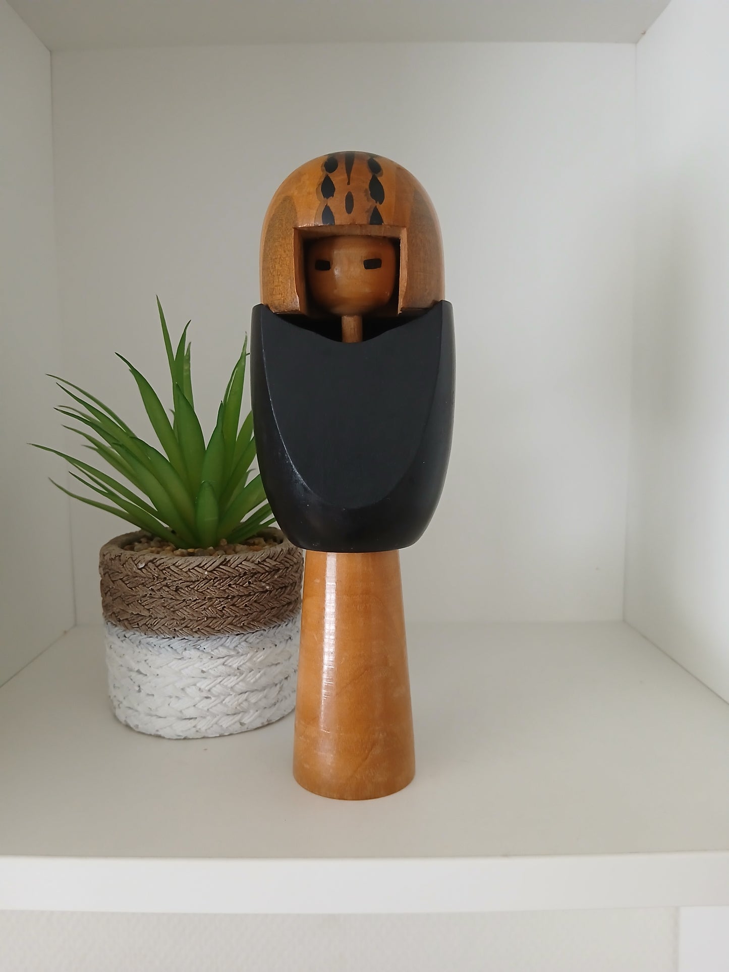 Rare creative kokeshi by renowned artisan Ikuyoshi Yokozuka