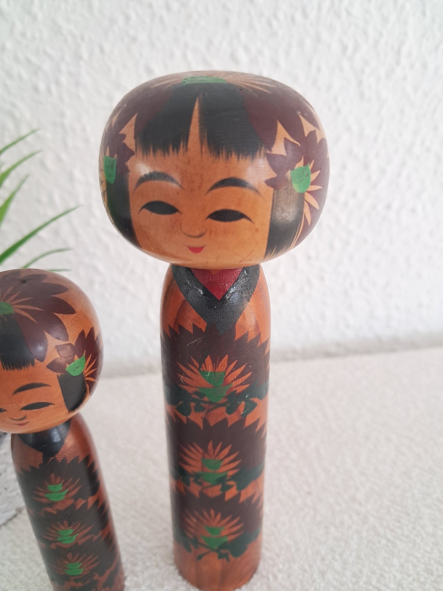 Set off two Rare Vintage Creative Kokeshi by Hitokura Masamkido