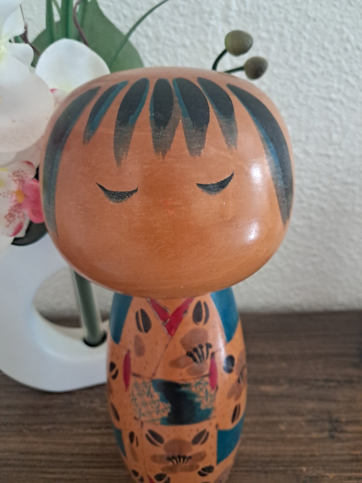 Big chunky vintage Sosaku kokeshi by Mitsuo