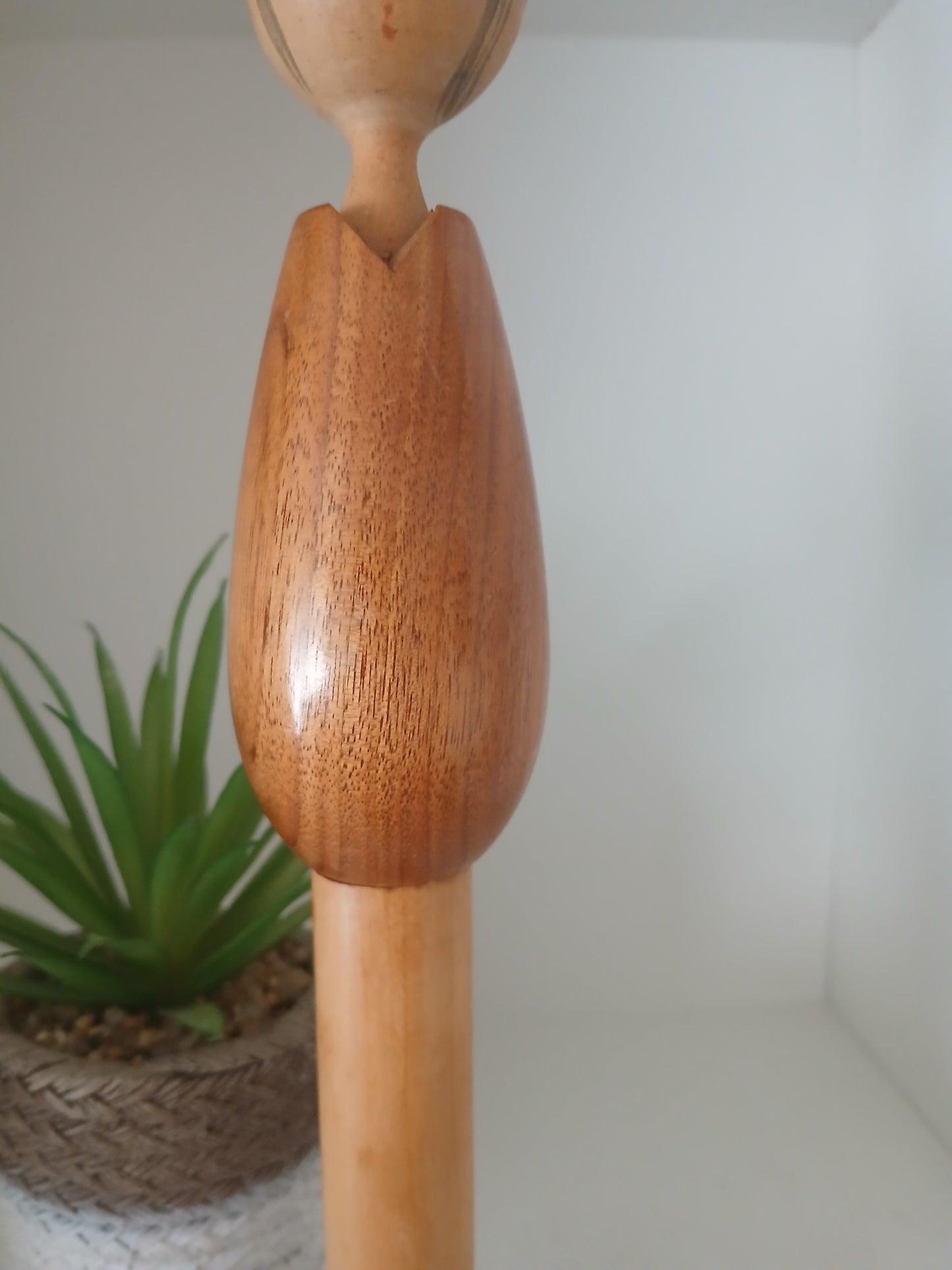 Vintage Sosaku kokeshi by Miyajima Muhitsu (1929-)