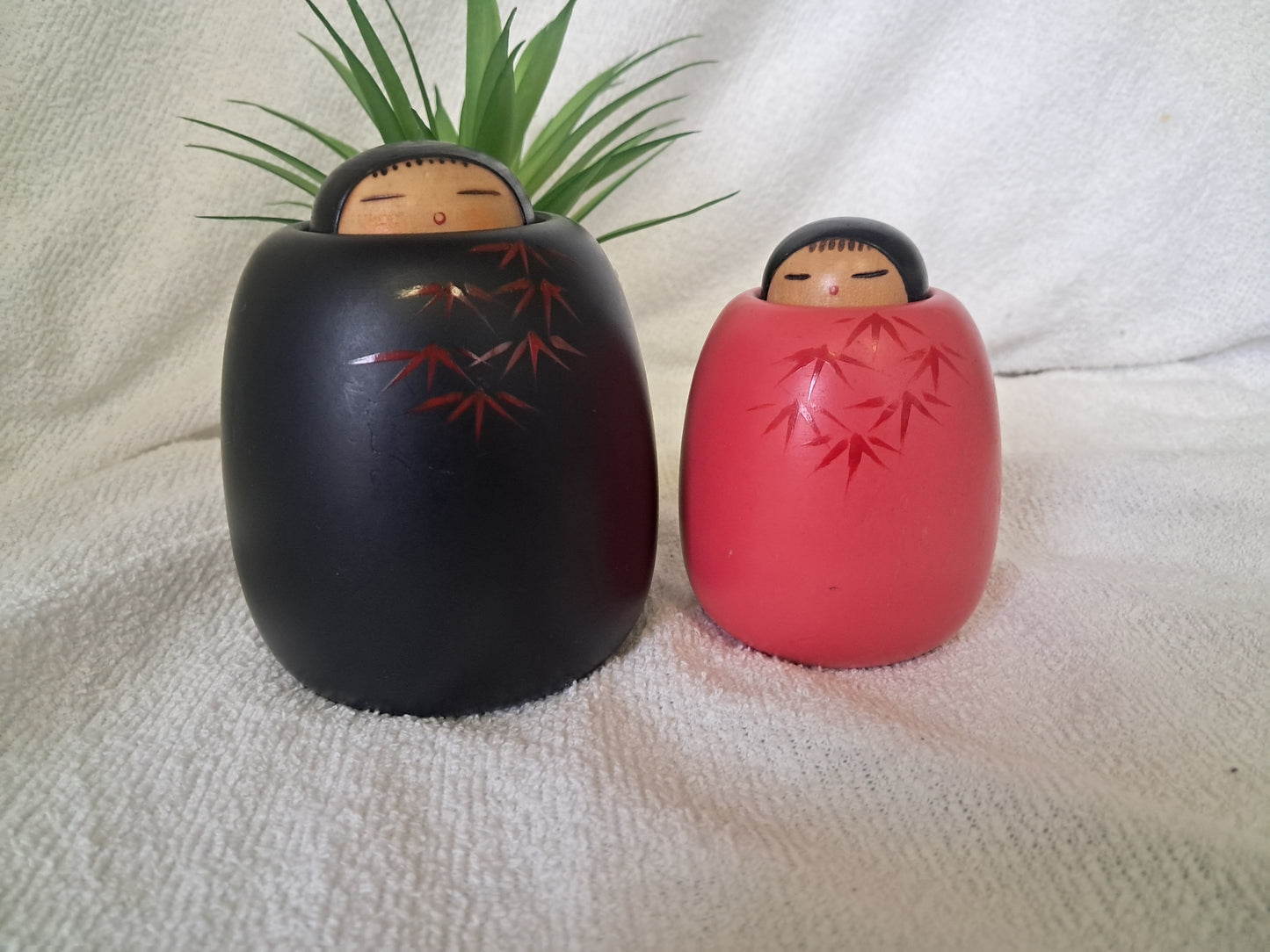 Vintage set Sosaku Kokeshi by Toa Sekiguchi (1942-)