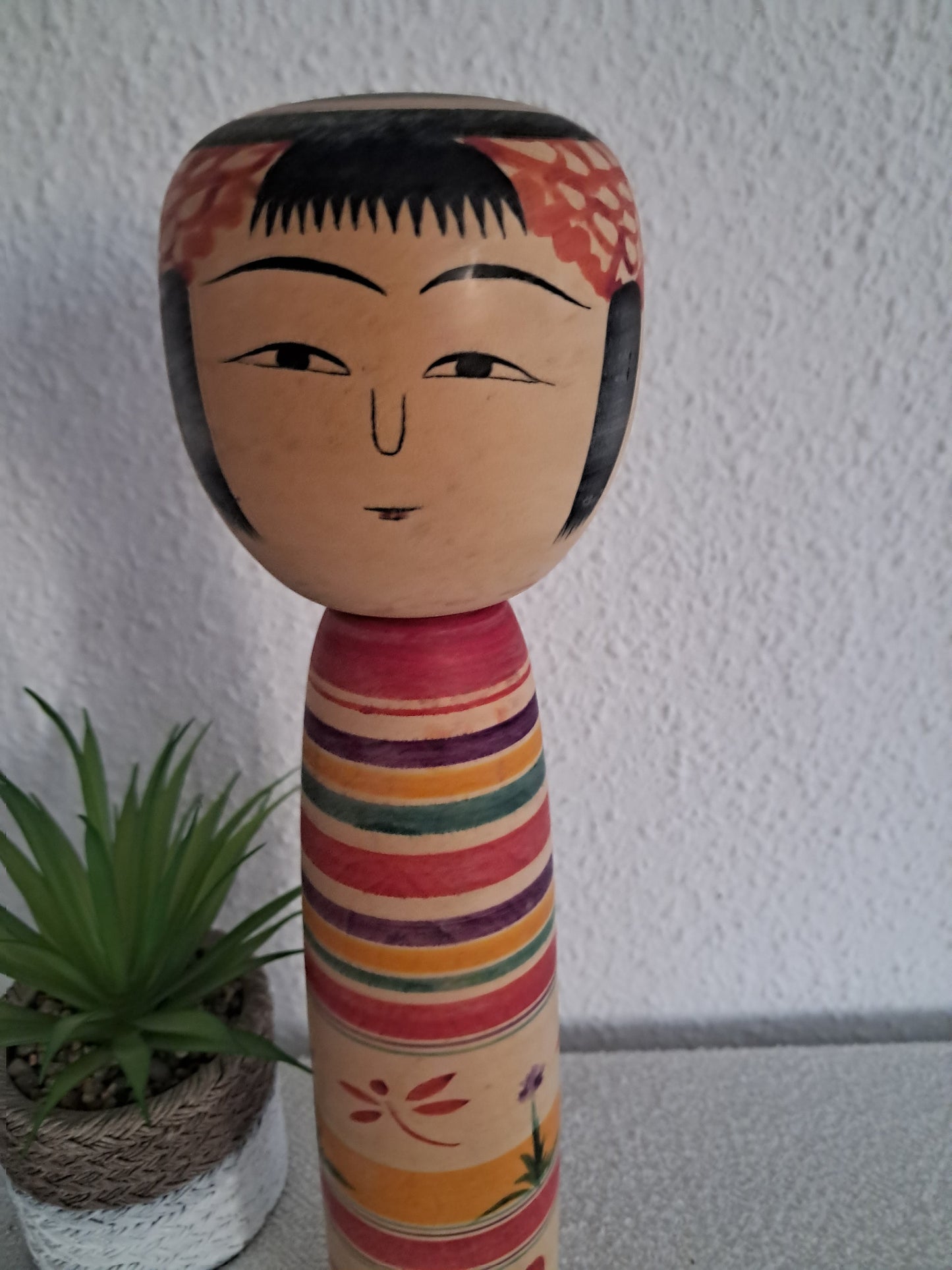 Vintage Traditional Tsuchiyu kokeshi by Abe Ichiro（1925-2000)