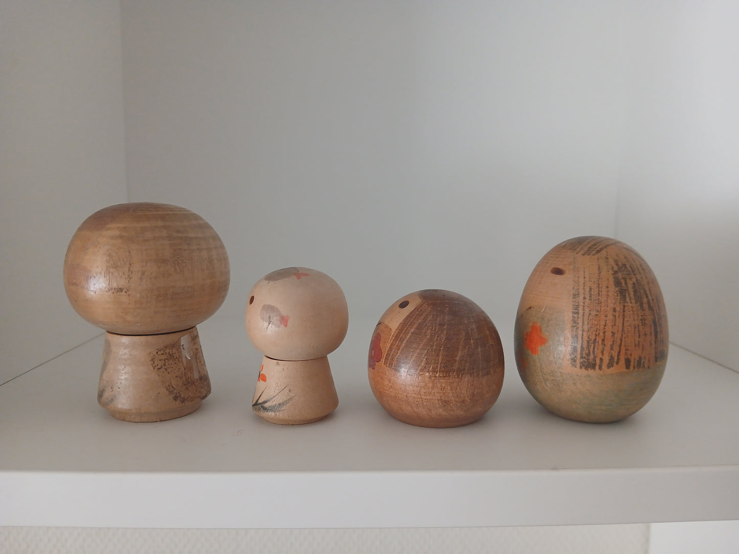 2 sets of vintage creative kokeshi by Yamanaka Sanpei