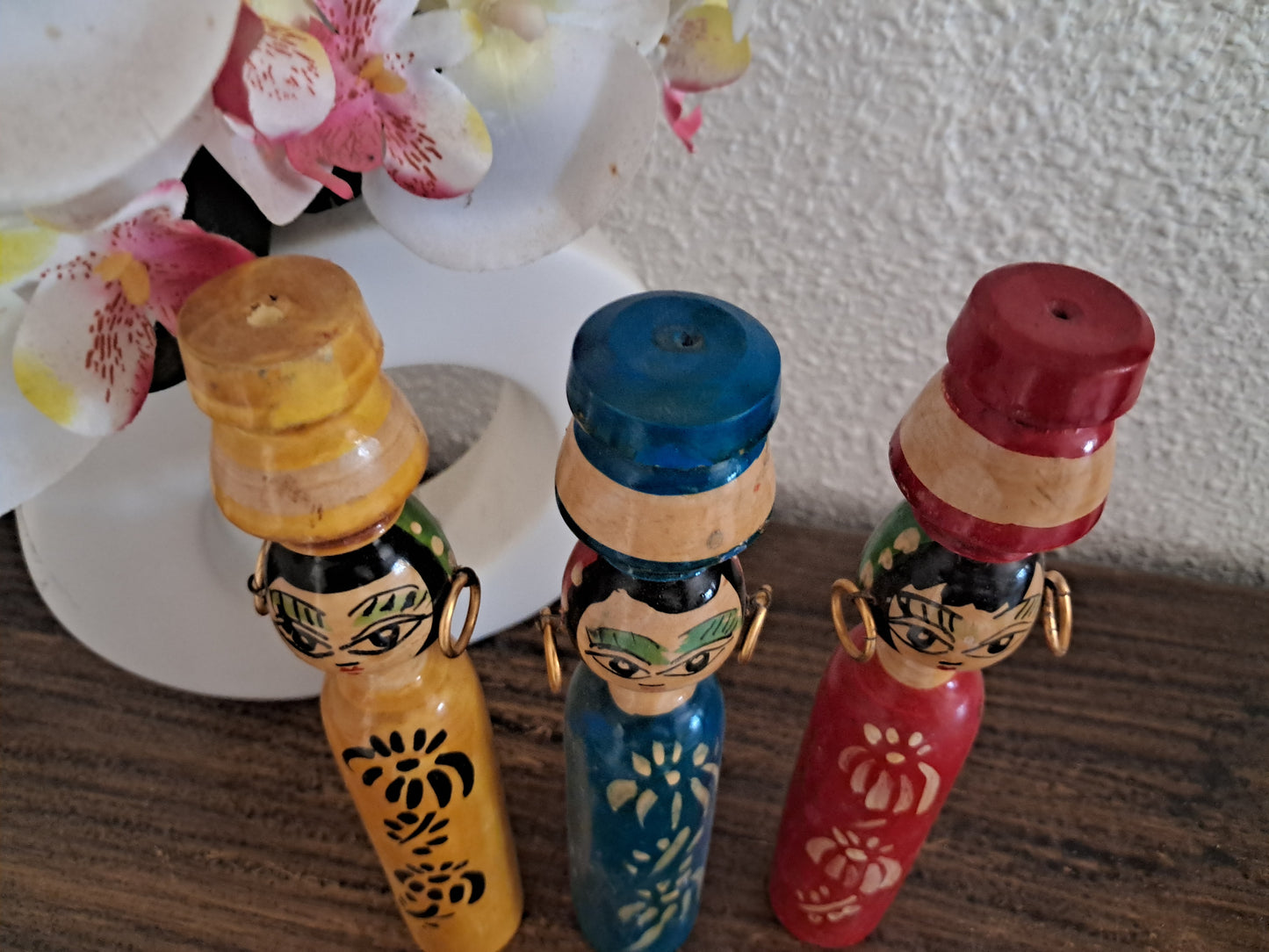 Set off 3 creative kokeshi