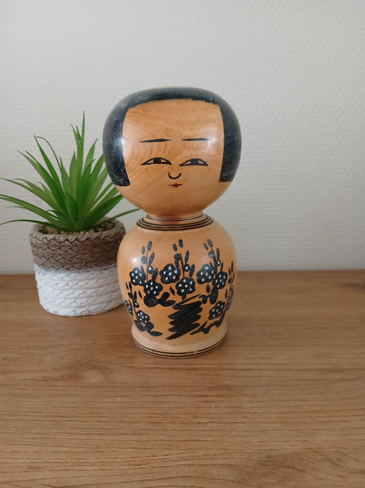 Vintage traditional Kijiyama Kokeshi by Sasaki Haruo (1931-2017)