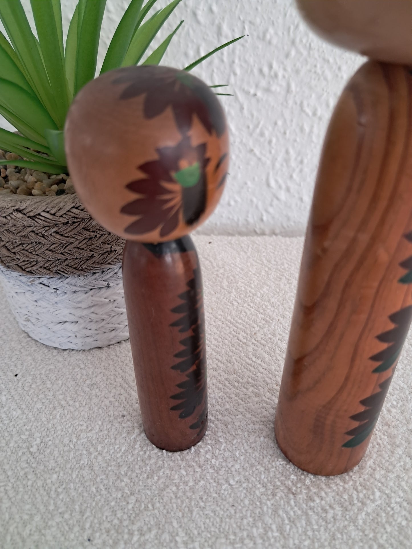 Set off two Rare Vintage Creative Kokeshi by Hitokura Masamkido