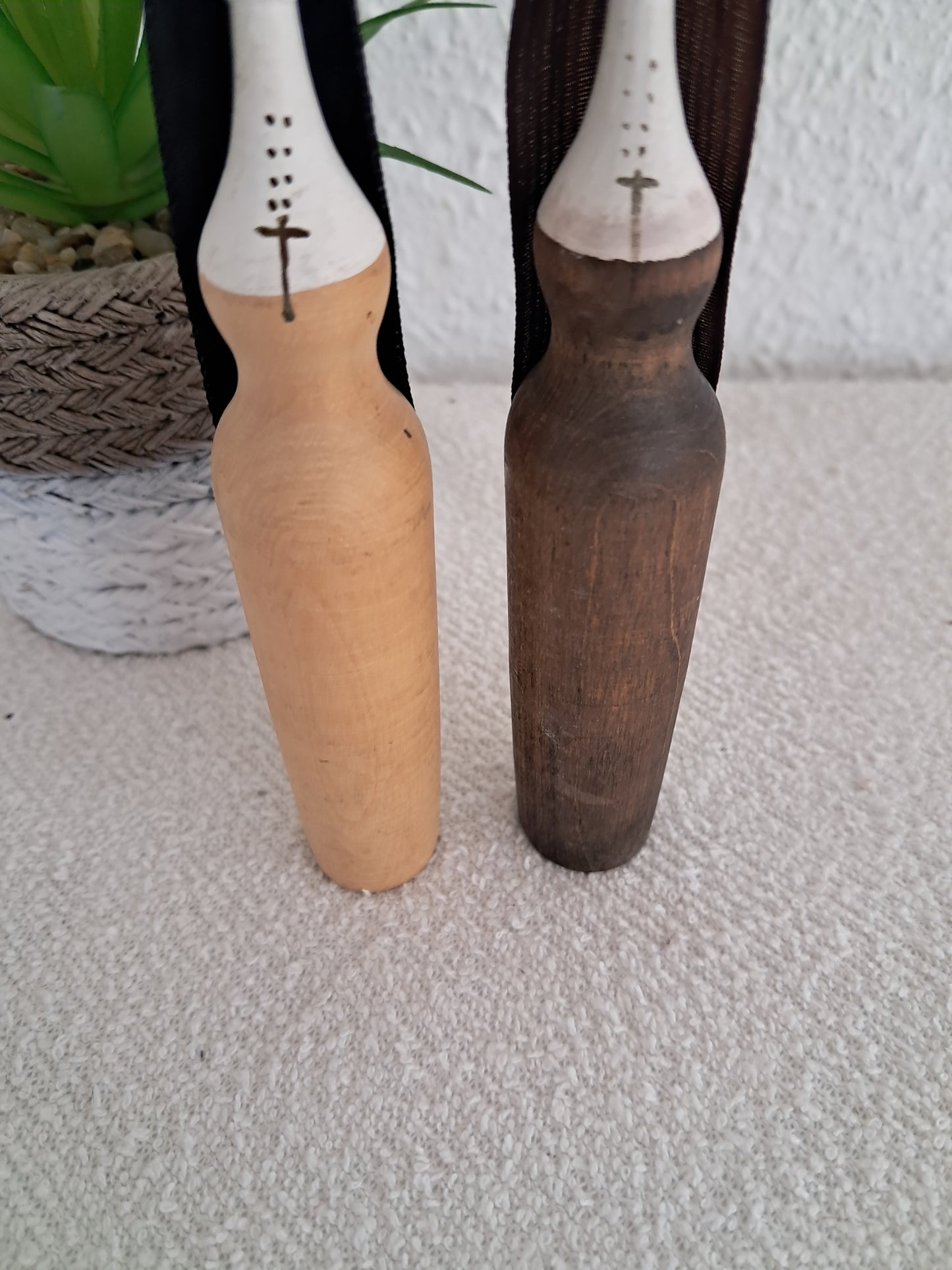 Set off vintage nun kokeshi