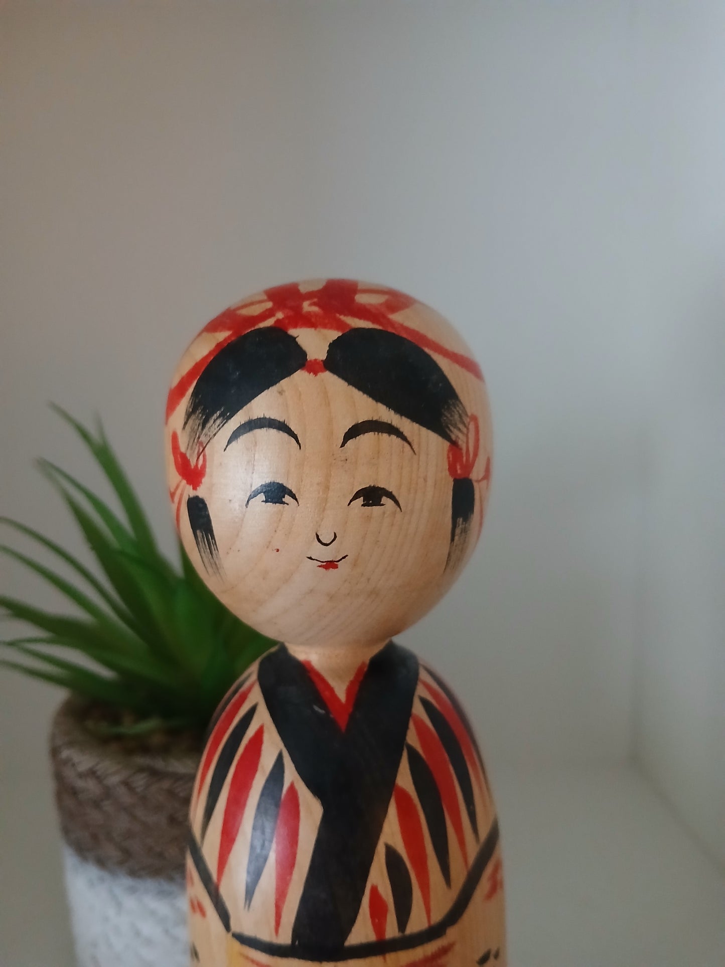 Vintage traditional Kijiyama Kokeshi by Kominami Saburo (1929-2023)