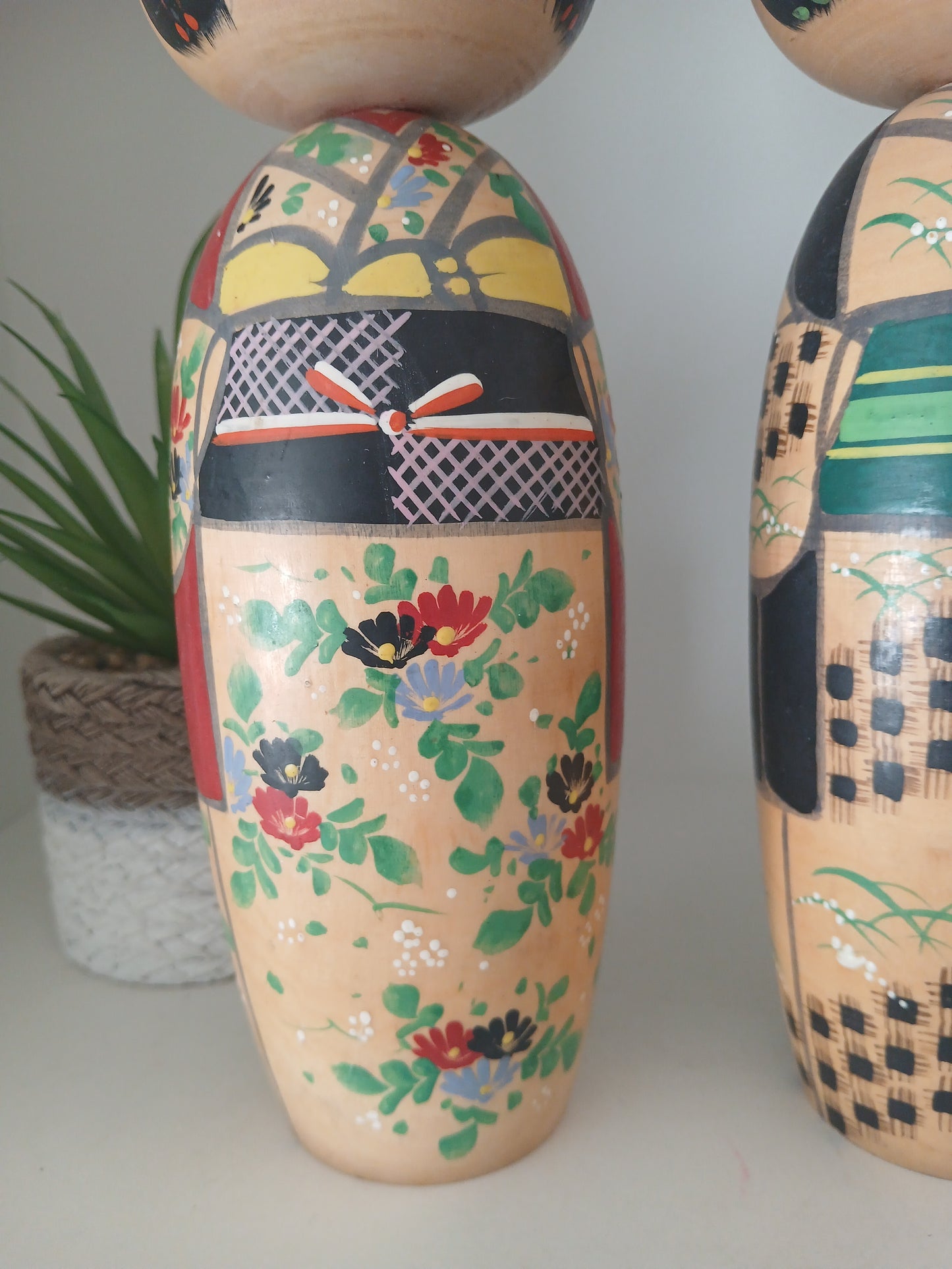 Vintage set of Donko kokeshi