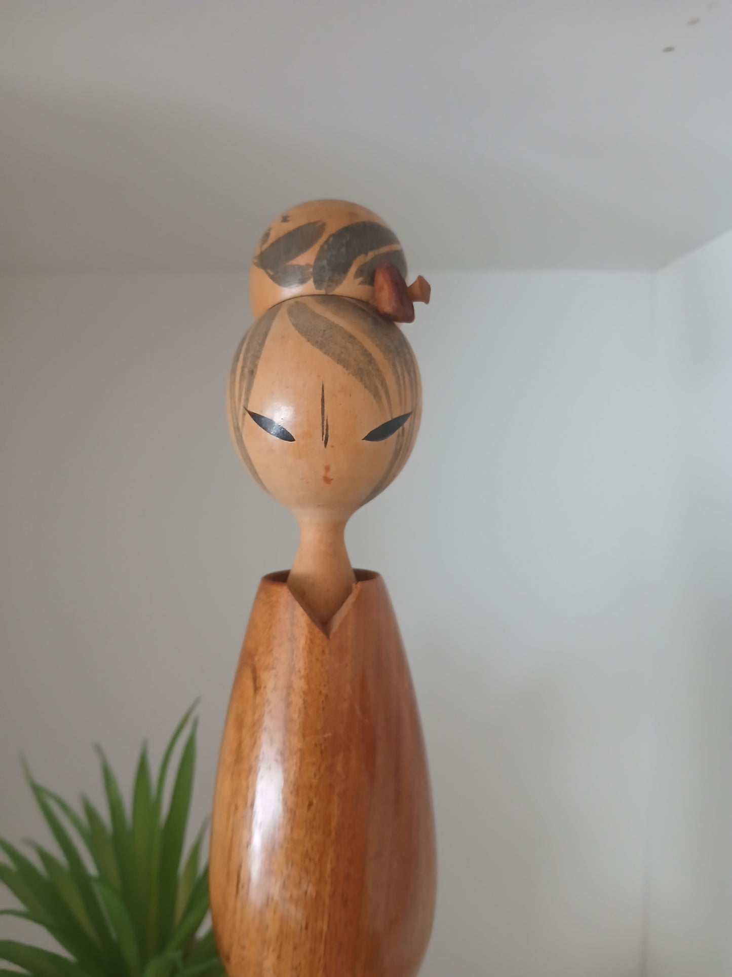 Vintage Sosaku kokeshi by Miyajima Muhitsu (1929-)