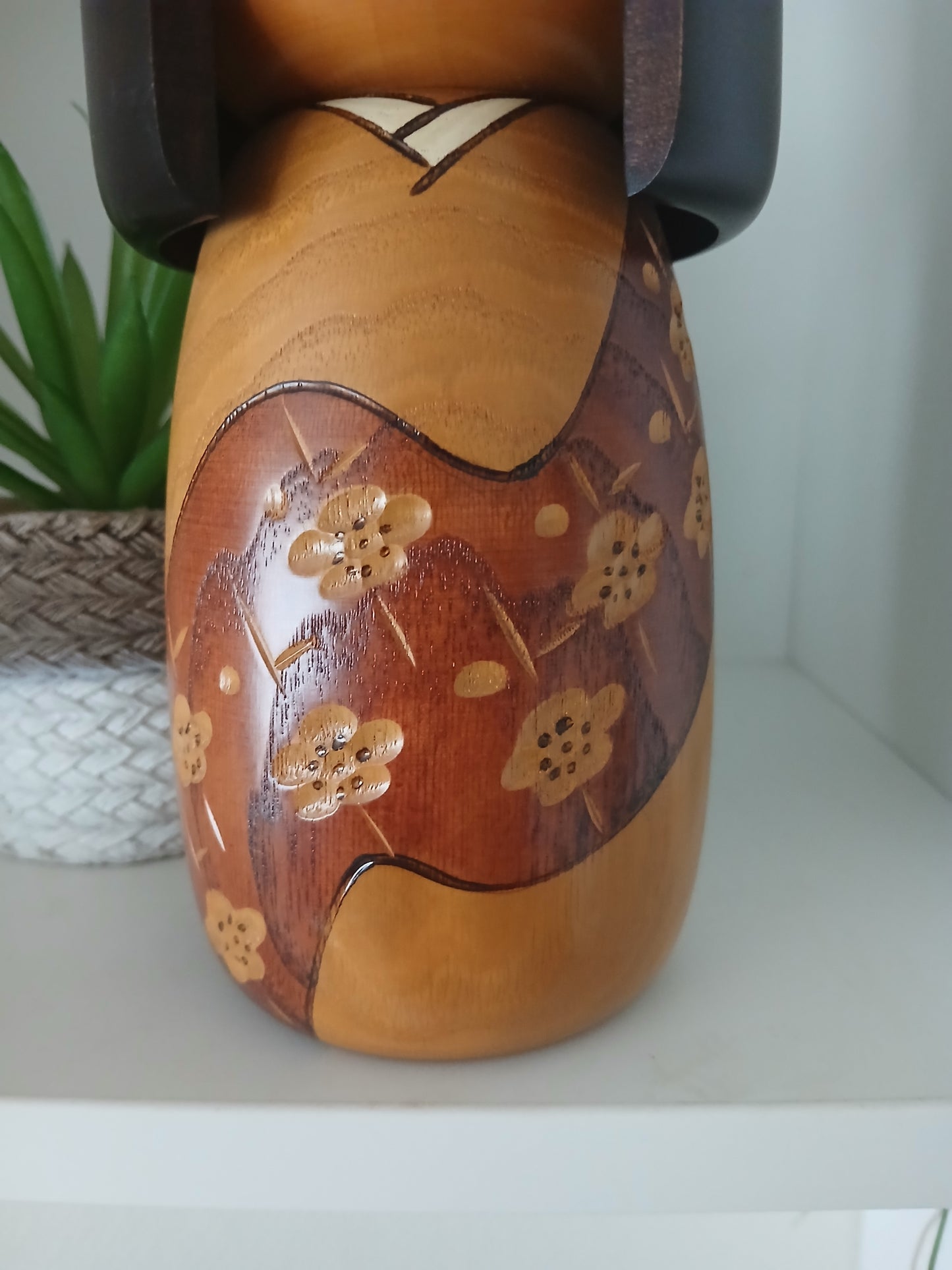 Vintage Gumma kokeshi by Usaburo