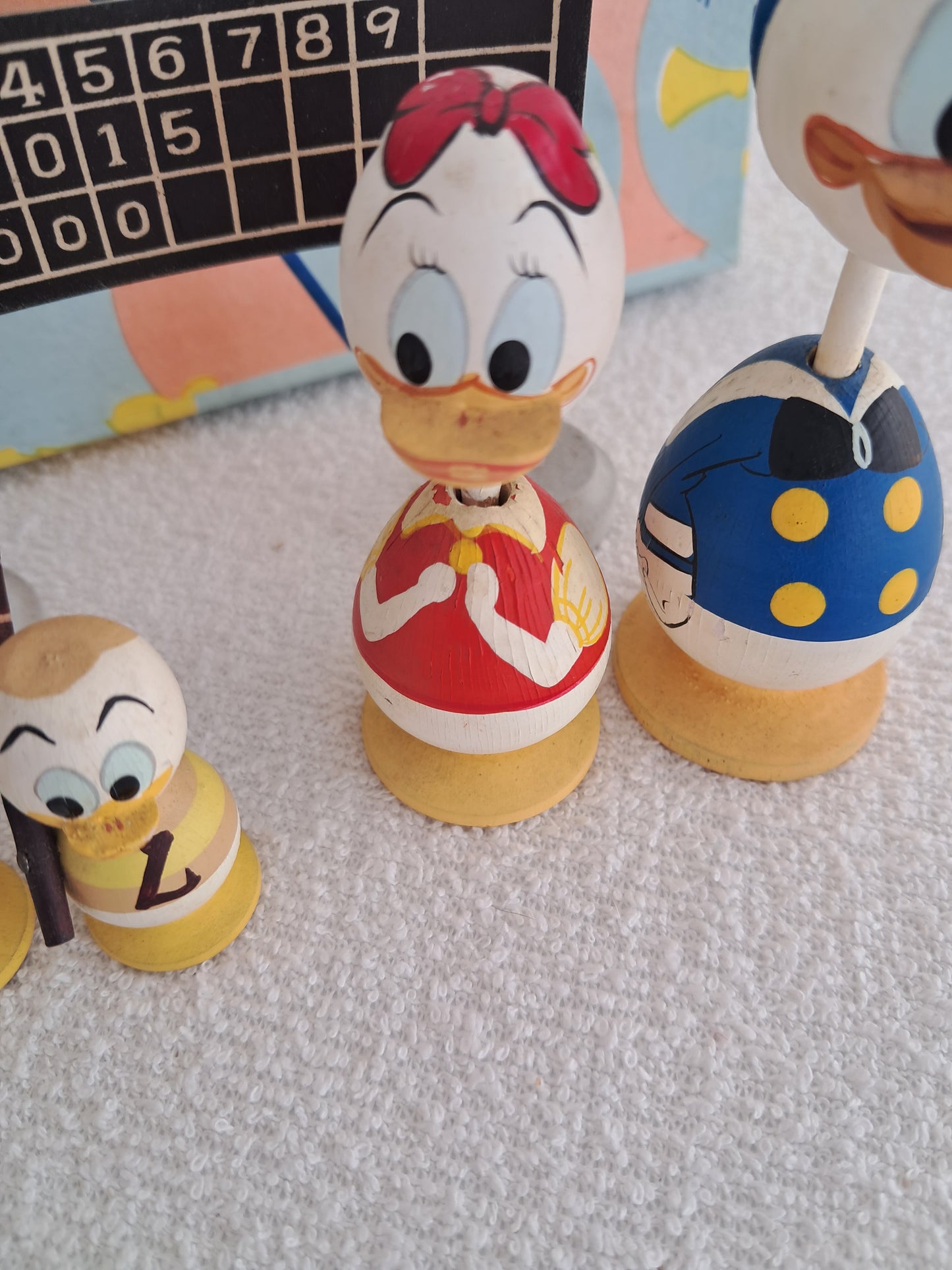 Vintage set kokeshi from Walt Disney - Donald duck 60s