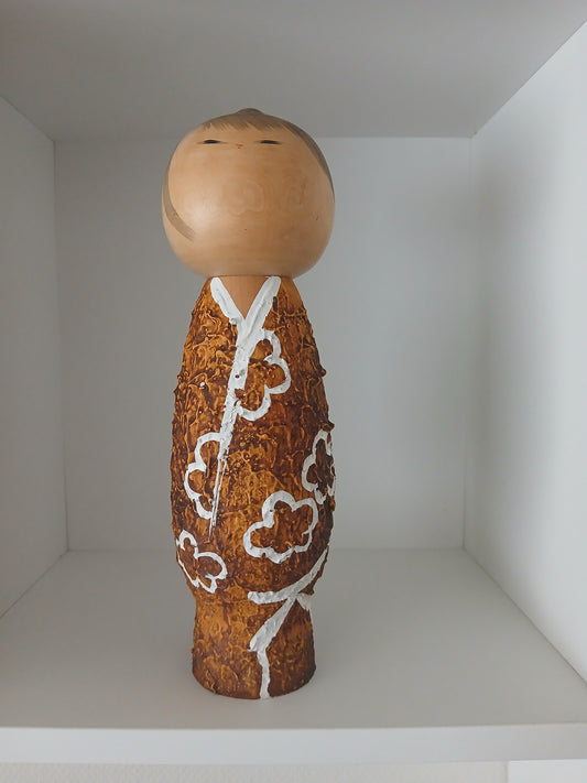 Vintage Mushin Kokeshi made by Watanabe Masao (1917-2007)