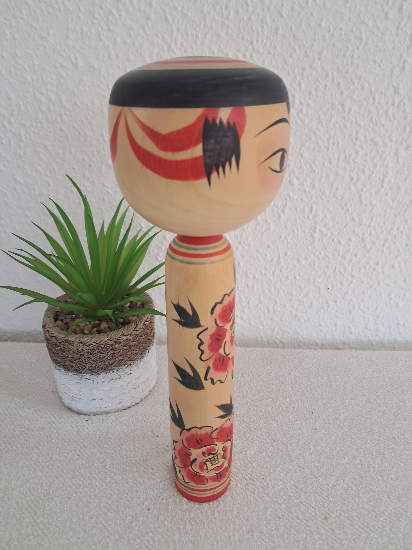 Rare Nakanosawa kokeshi by Honda Hiroshi（1934～2011）