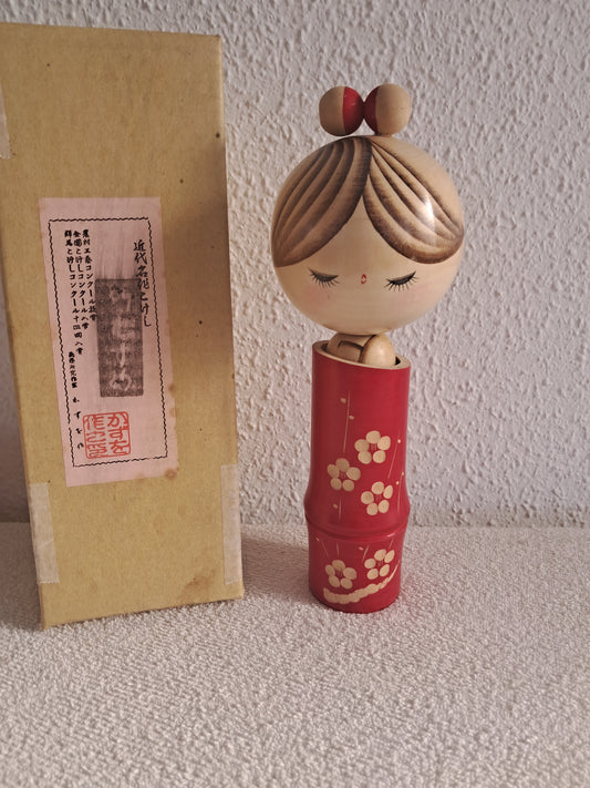 vintage sosaku kokeshi by Kazuo Takamizawa (1927-).