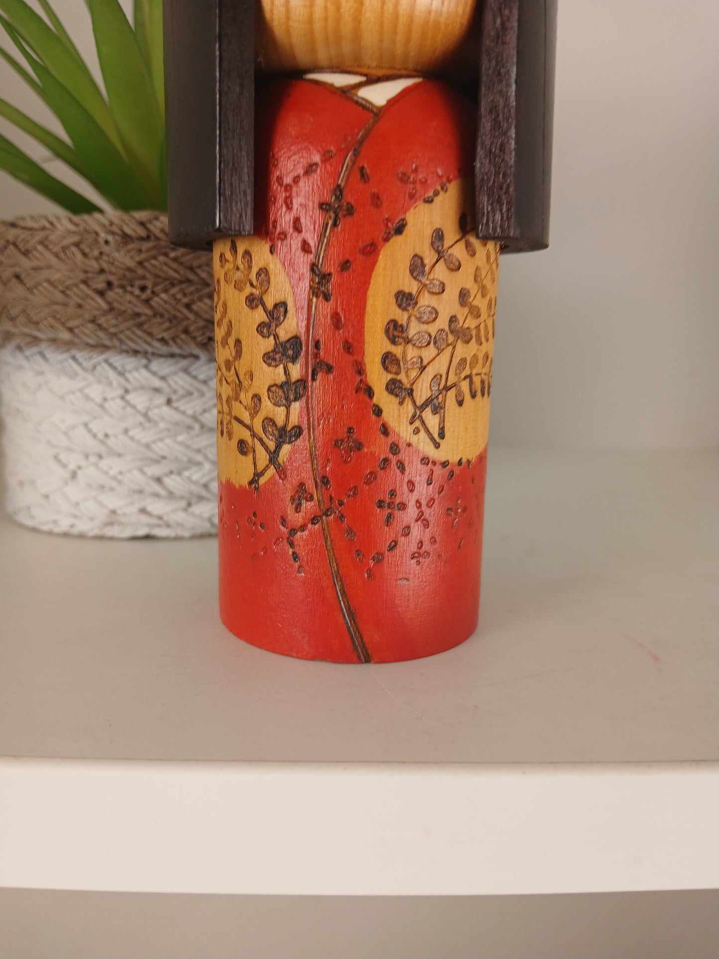 Vintage Gumma Kokeshi By Kazuo Takamizawa (1927-)